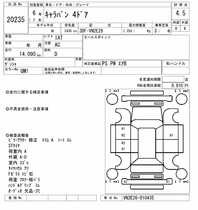 NISSAN CARAVAN
