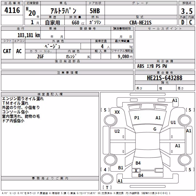 SUZUKI ALTO LAPIN