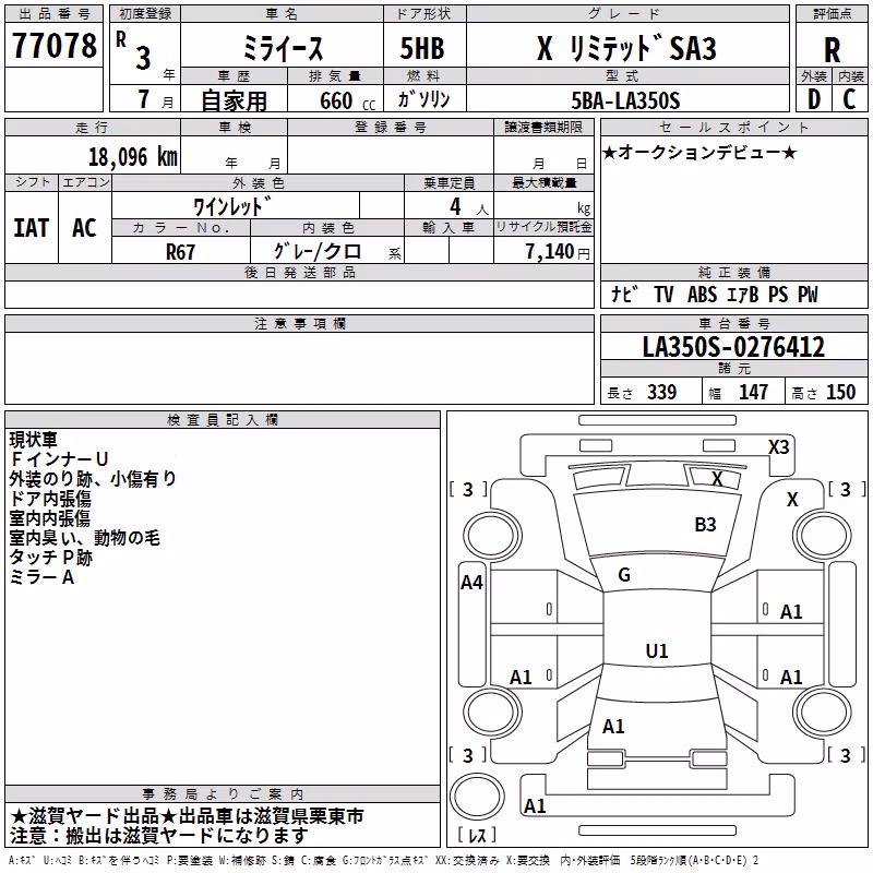 DAIHATSU MIRA E:S