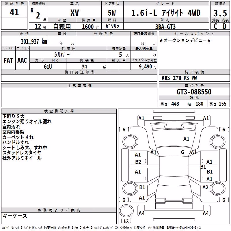 SUBARU XV