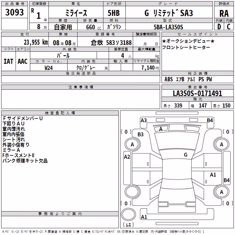 DAIHATSU MIRA E:S