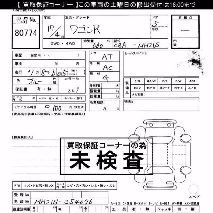 SUZUKI WAGON R