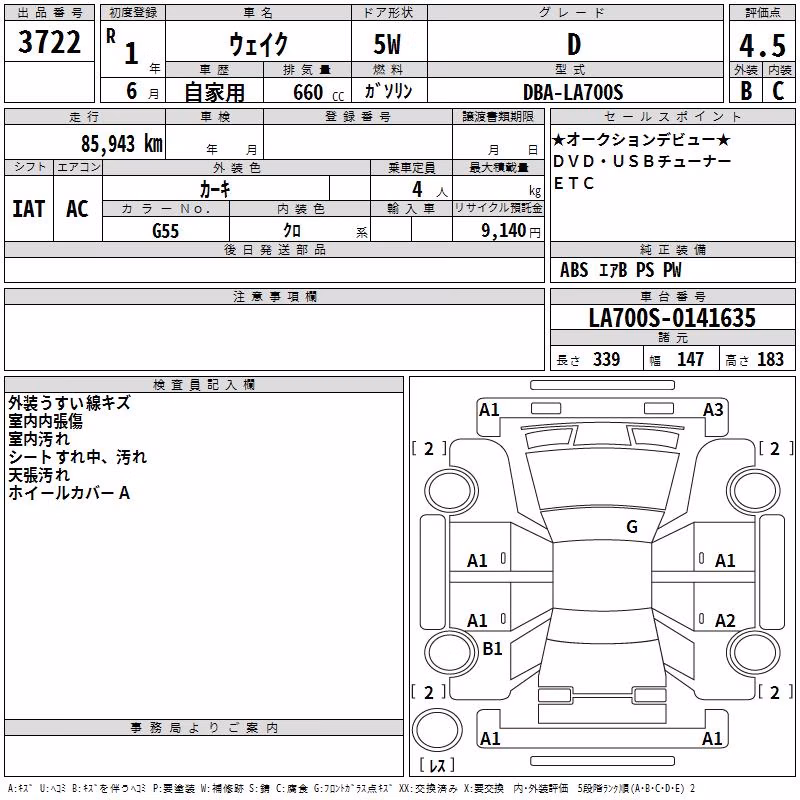 DAIHATSU WAKE