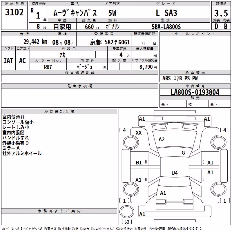 DAIHATSU MOVE CANBUS