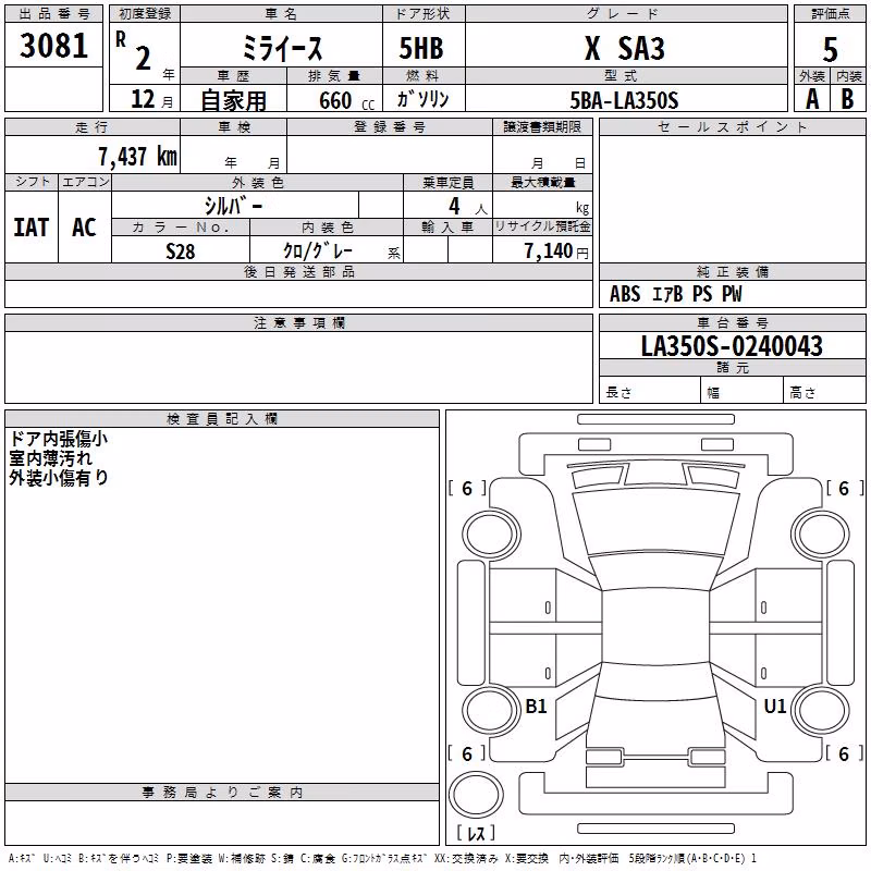 DAIHATSU MIRA E:S