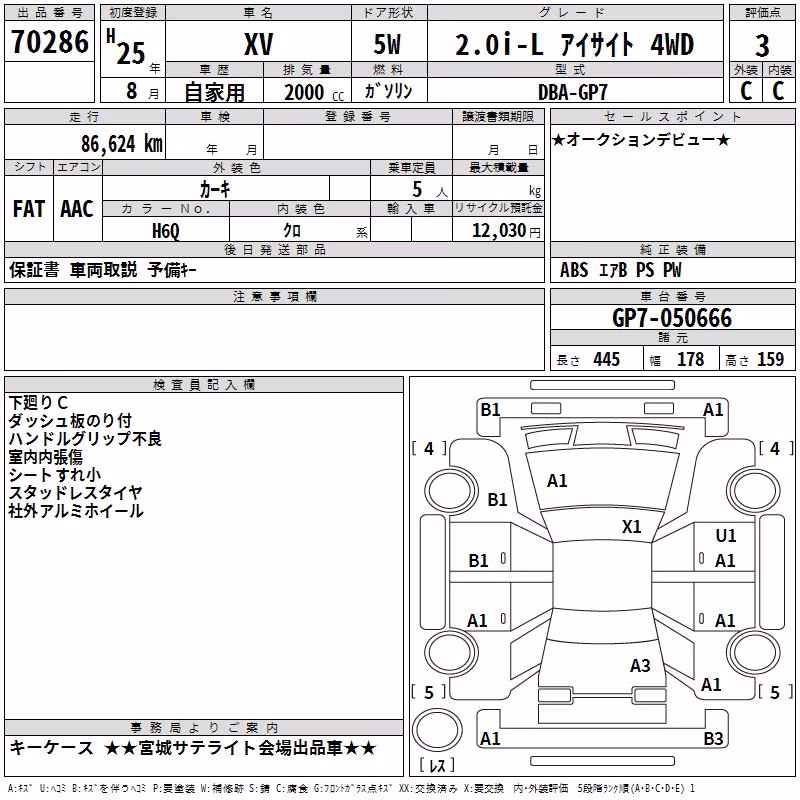 SUBARU XV
