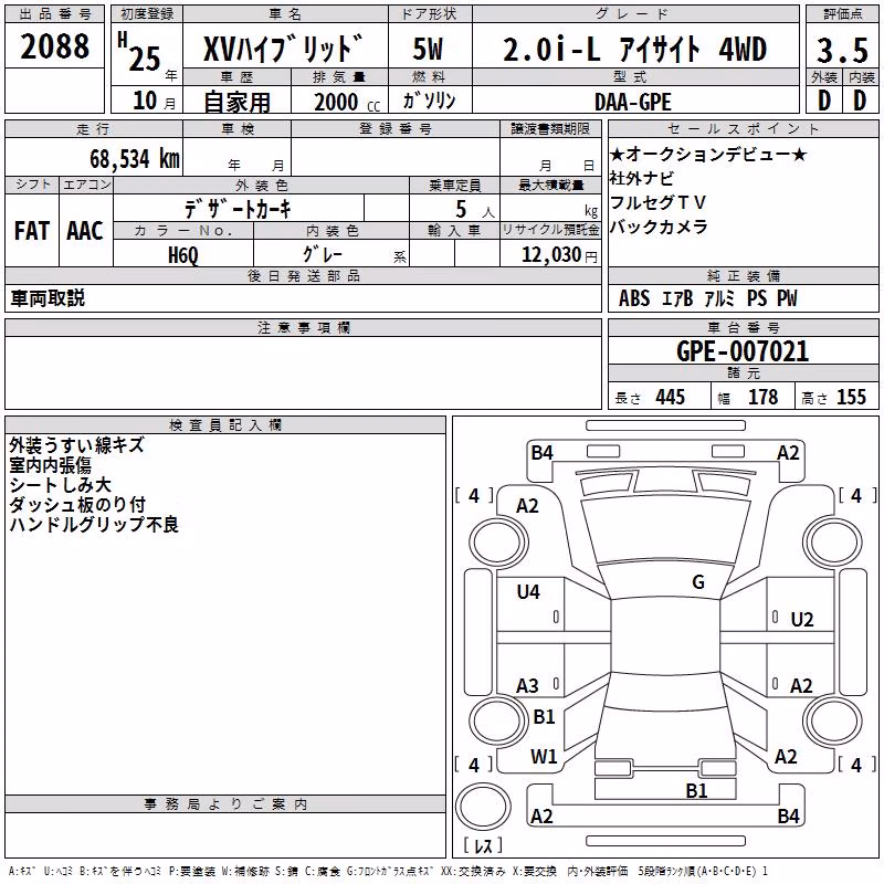 SUBARU XV