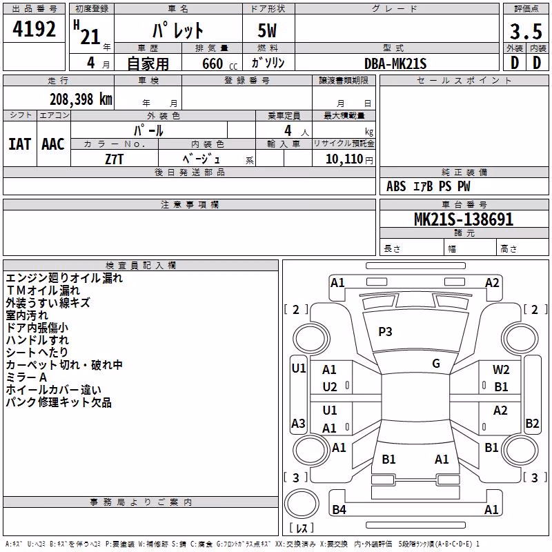 SUZUKI PALETTE