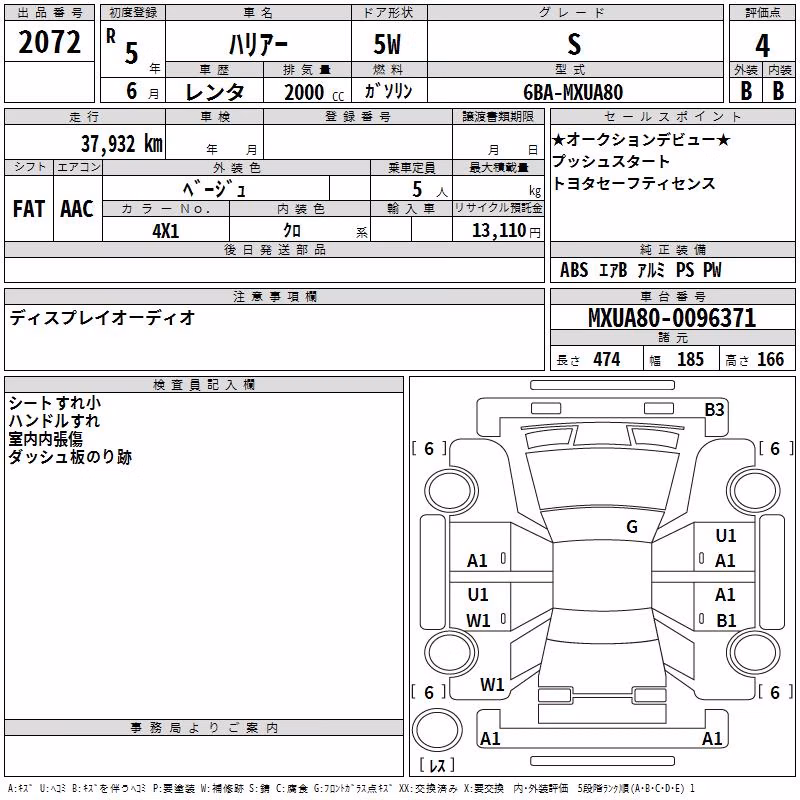 TOYOTA HARRIER