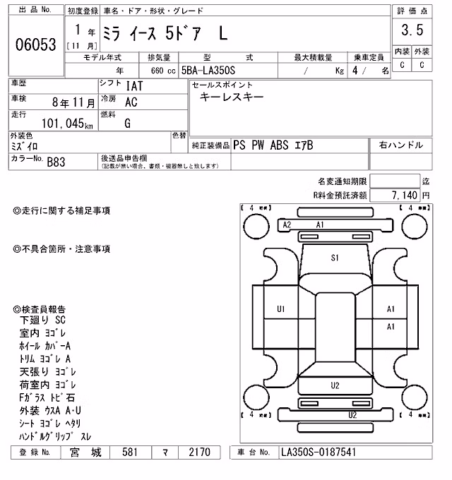 DAIHATSU MIRA E:S