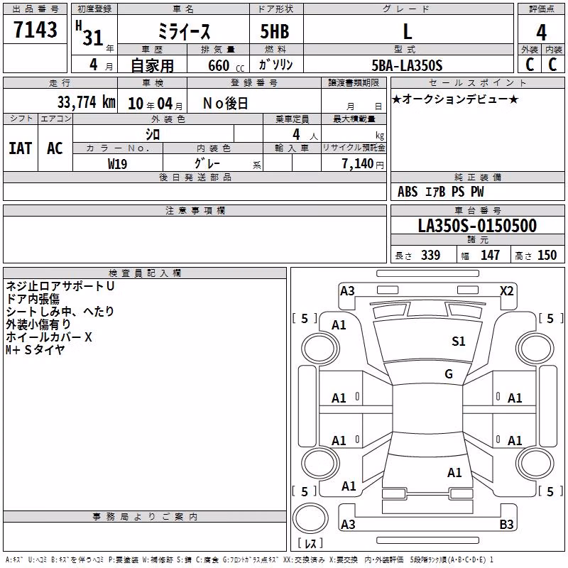 DAIHATSU MIRA E:S