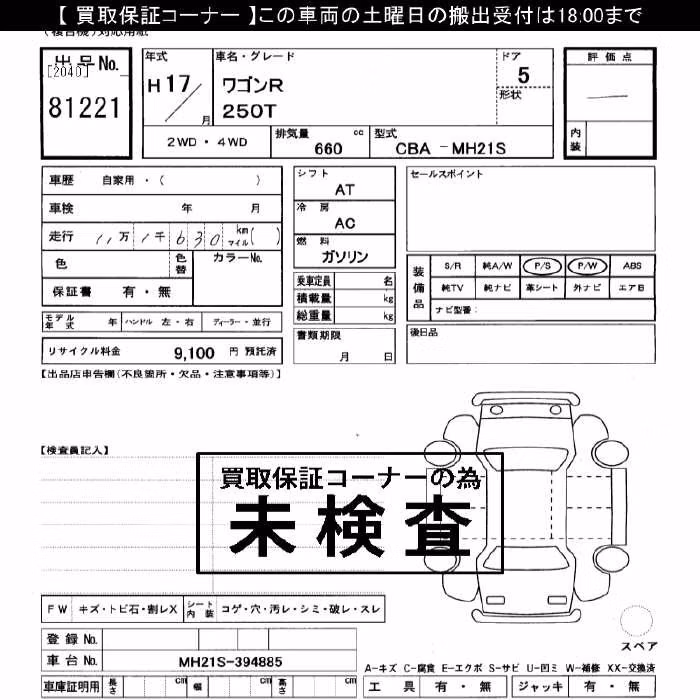 SUZUKI WAGON R