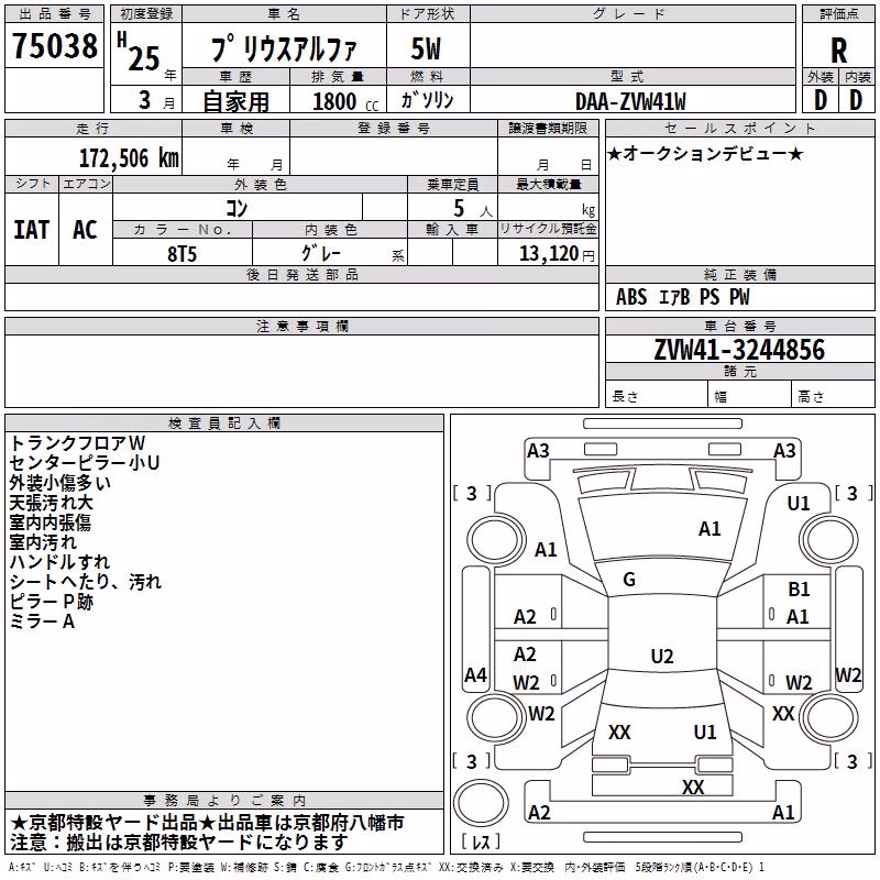 TOYOTA PRIUS ALPHA