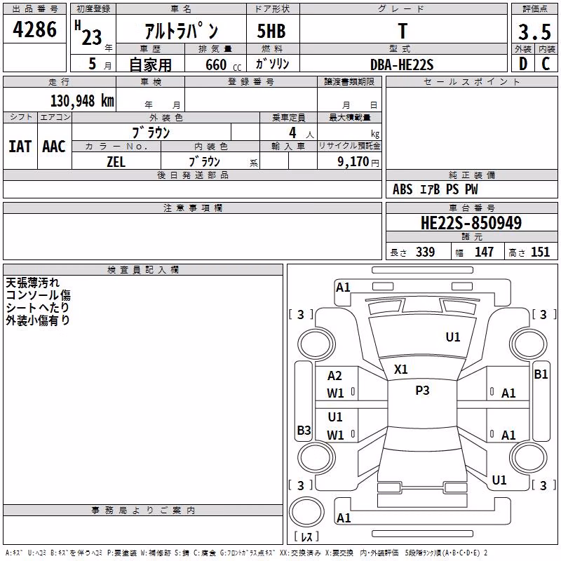 SUZUKI ALTO LAPIN