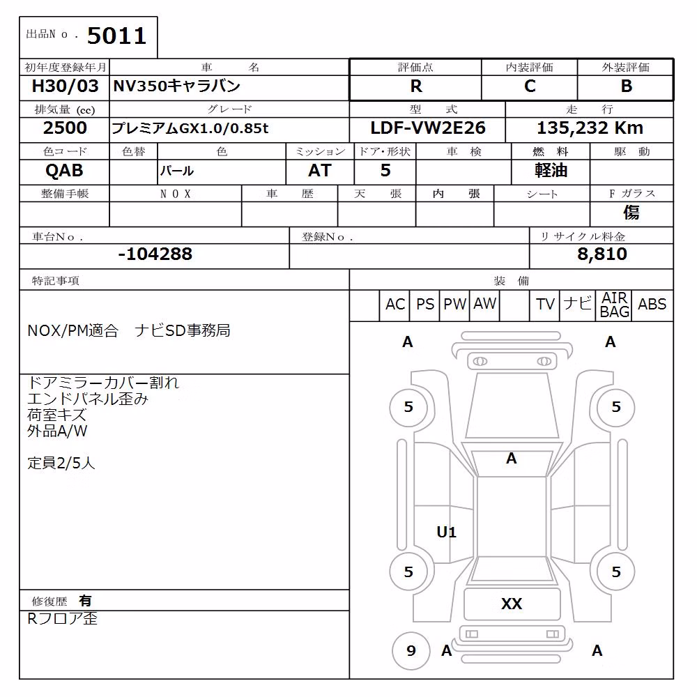 NISSAN NV350 CARAVAN