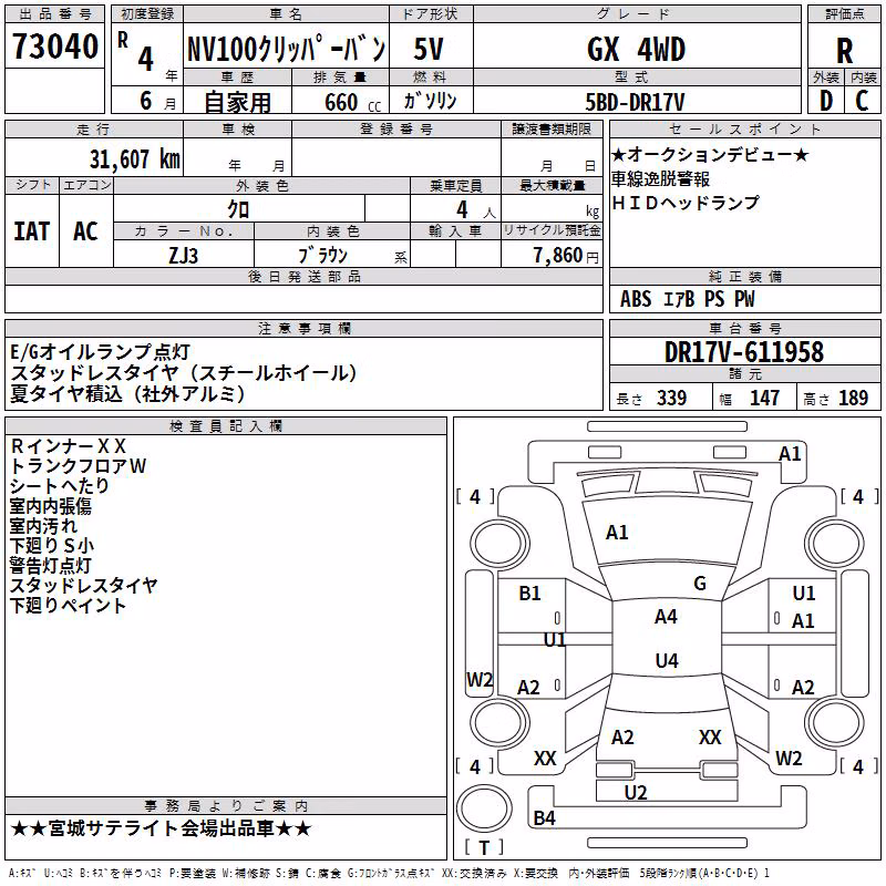 NISSAN NV100 CLIPPER