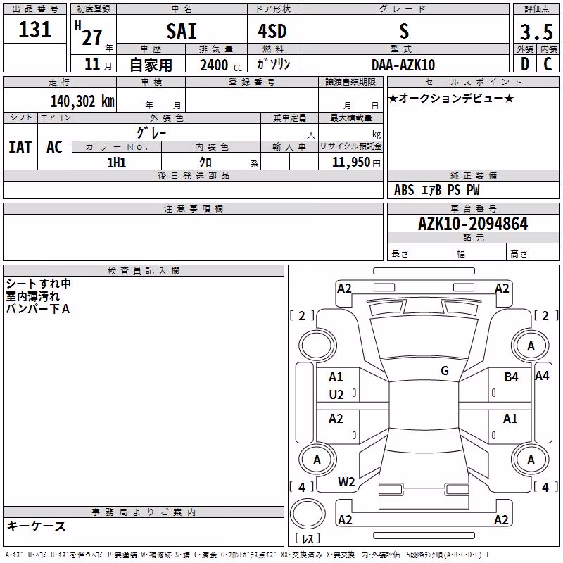 TOYOTA SAI