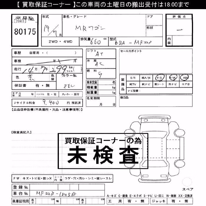 SUZUKI MR WAGON