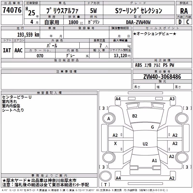 TOYOTA PRIUS ALPHA