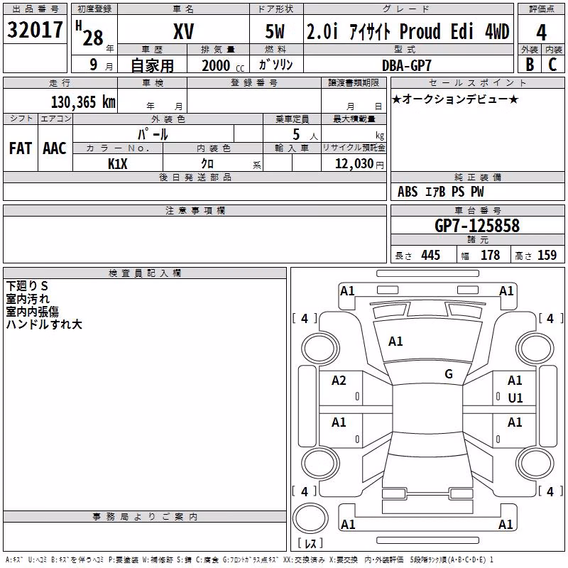 SUBARU XV