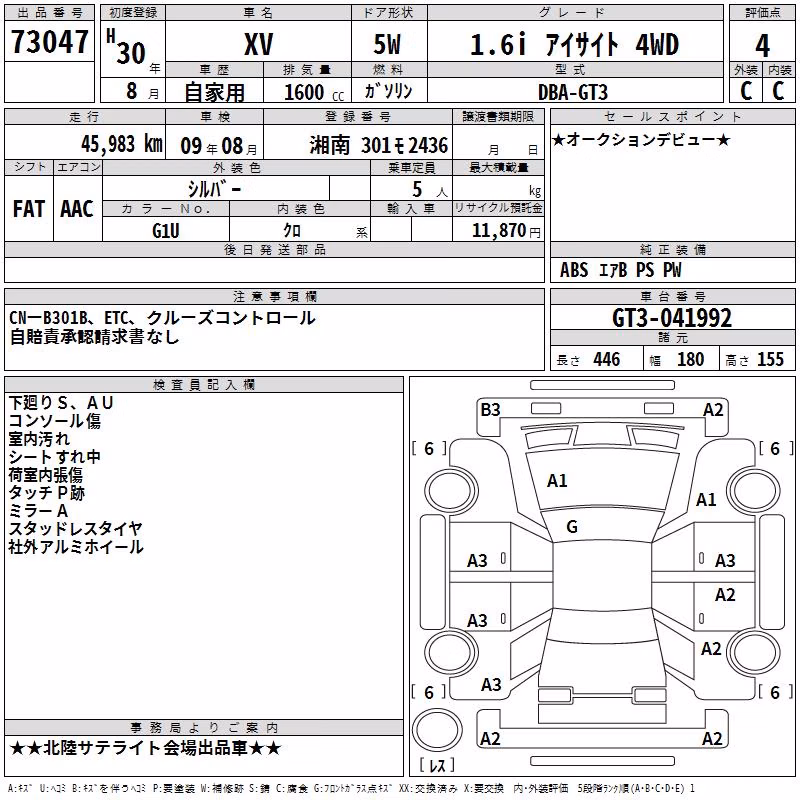 SUBARU XV