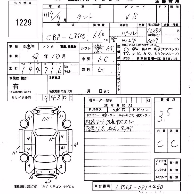 DAIHATSU TANTO