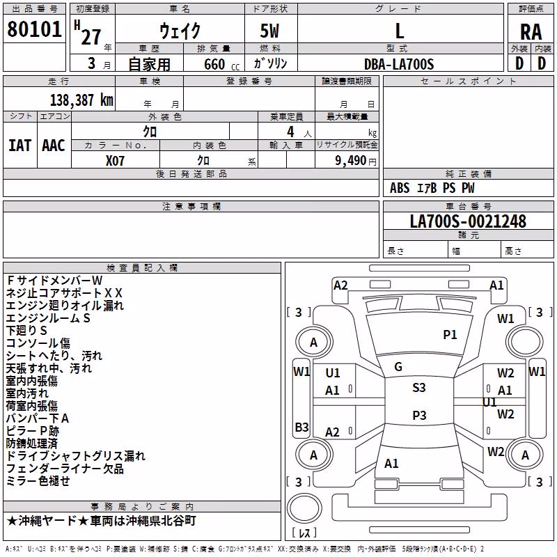 DAIHATSU WAKE