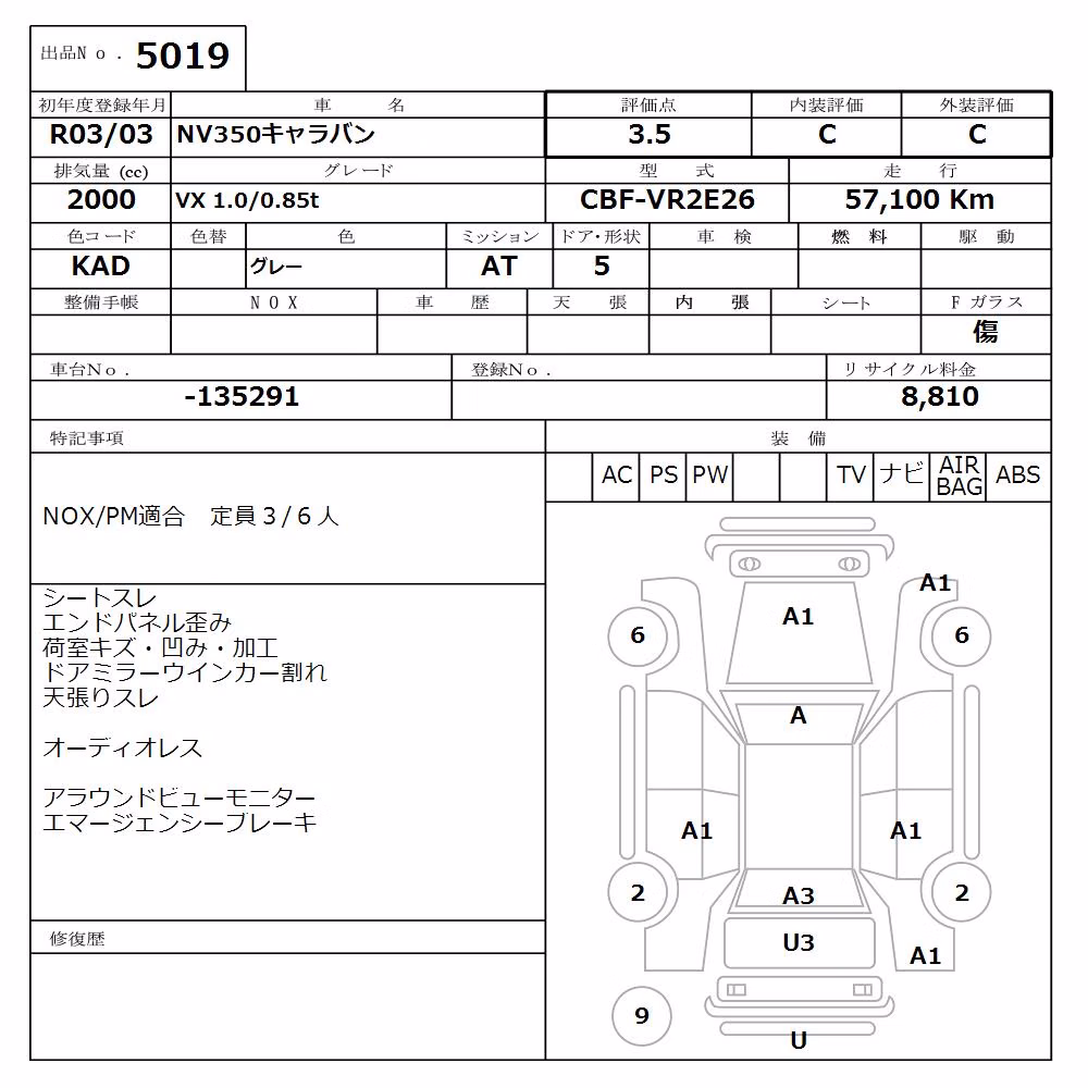 NISSAN NV350 CARAVAN