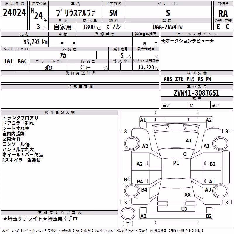 TOYOTA PRIUS ALPHA