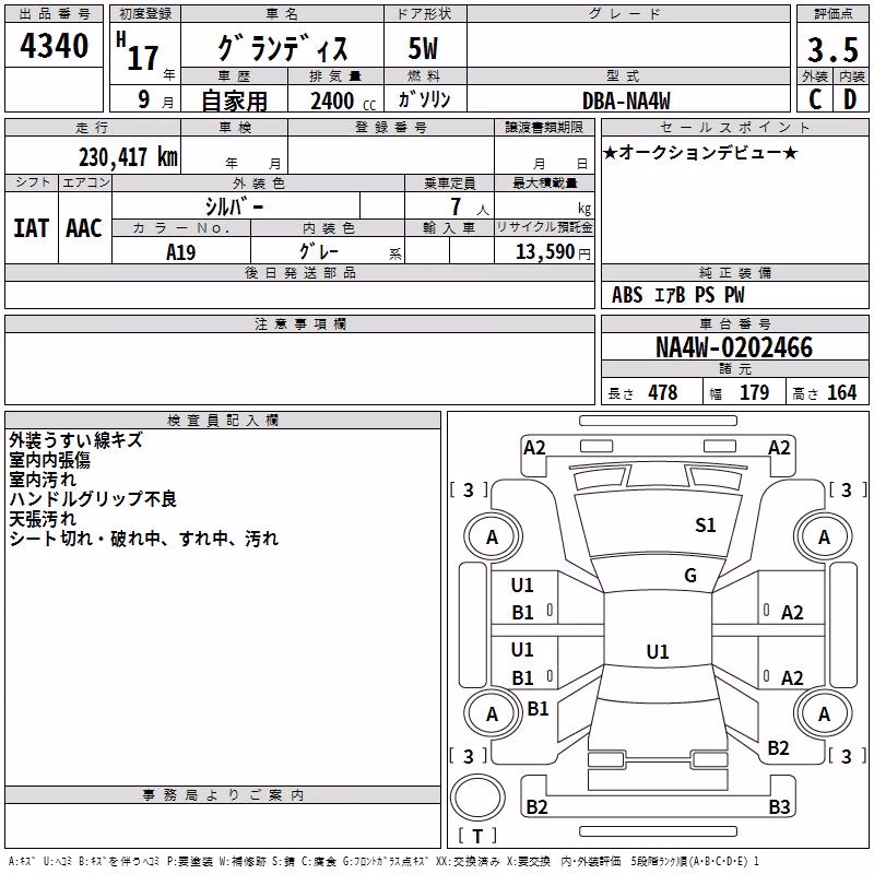 MITSUBISHI GRANDIS
