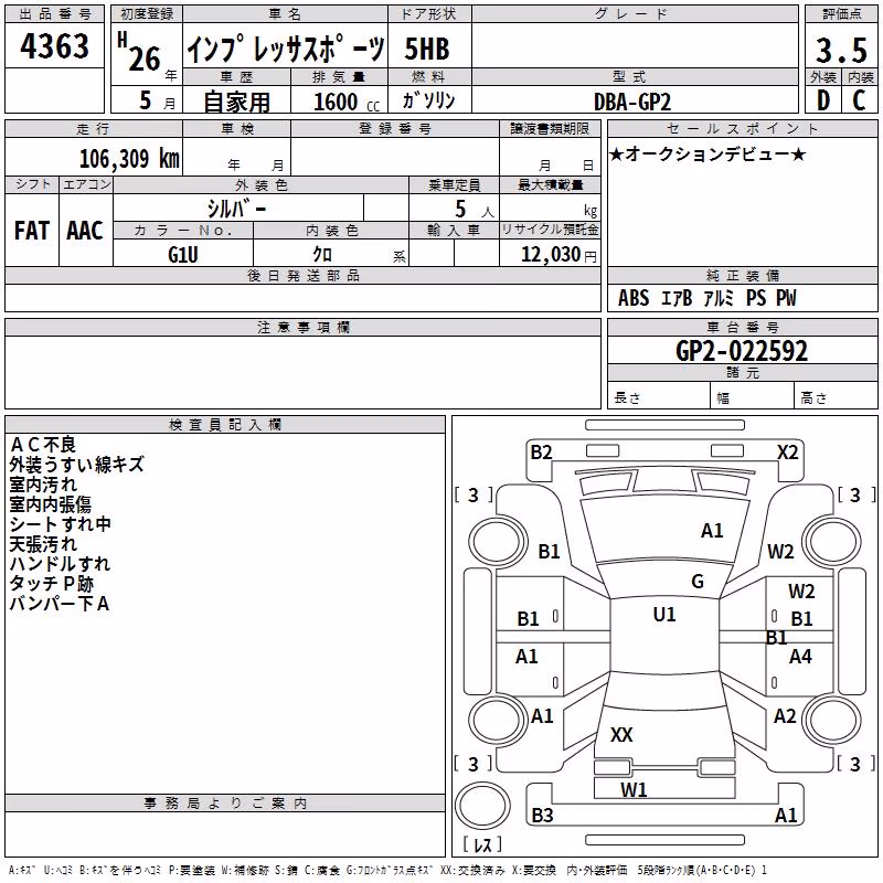 SUBARU IMPREZA