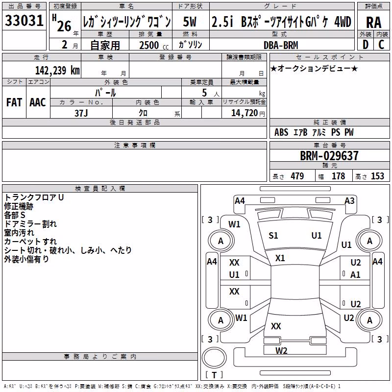 SUBARU LEGACY