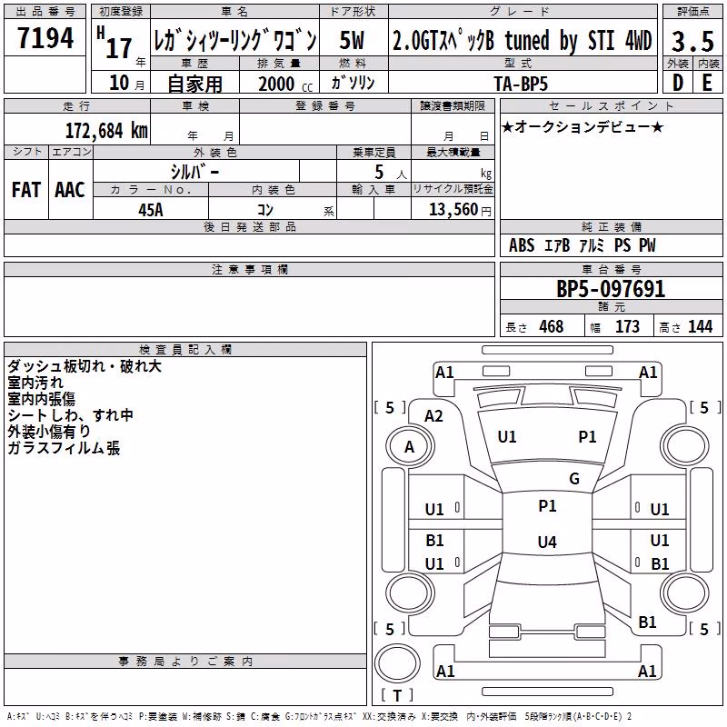 SUBARU LEGACY