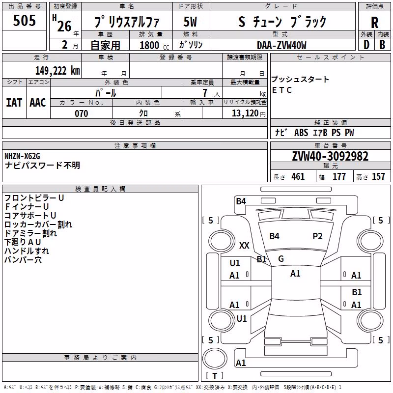TOYOTA PRIUS ALPHA