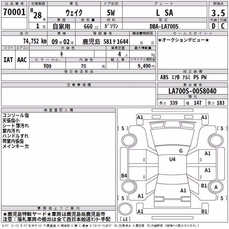 DAIHATSU WAKE