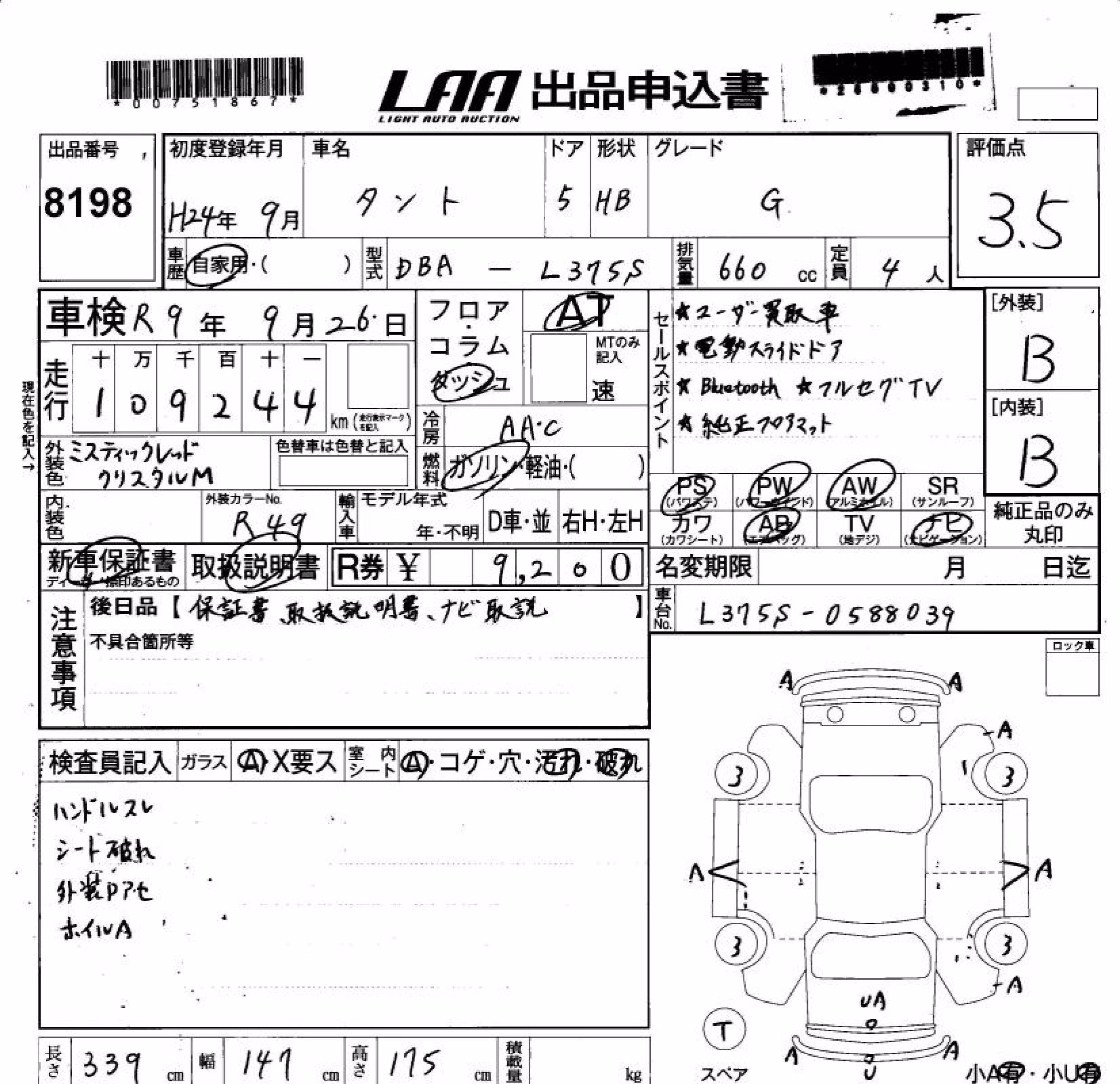 DAIHATSU TANTO