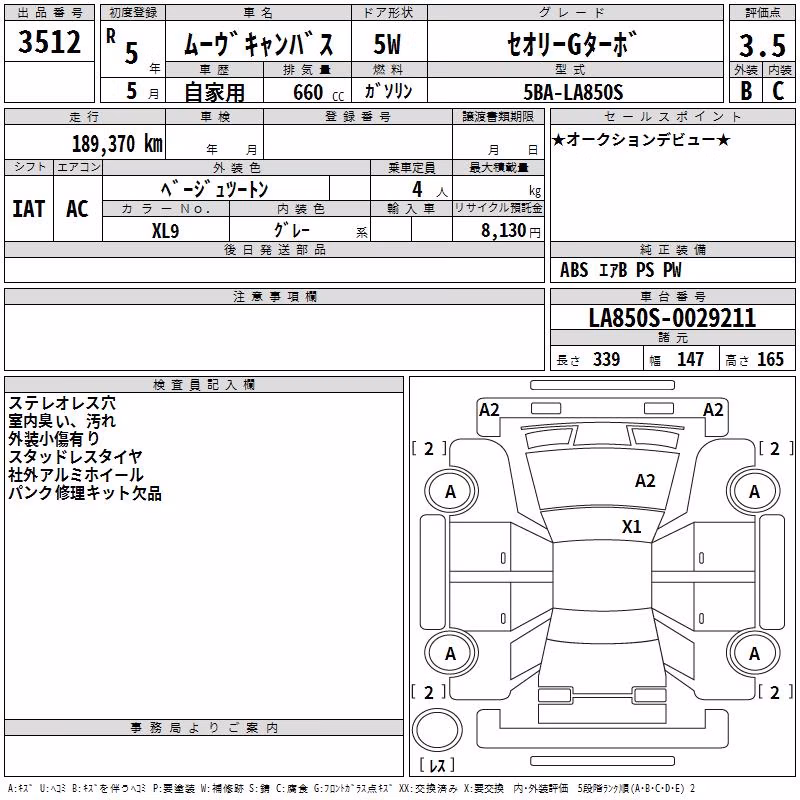 DAIHATSU MOVE CANBUS