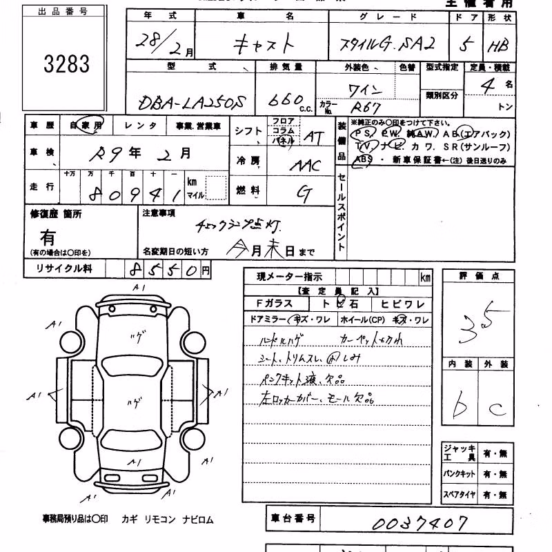DAIHATSU CAST
