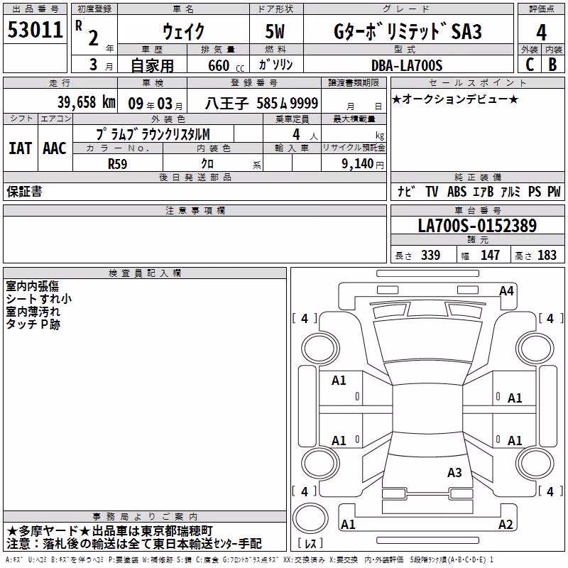 DAIHATSU WAKE