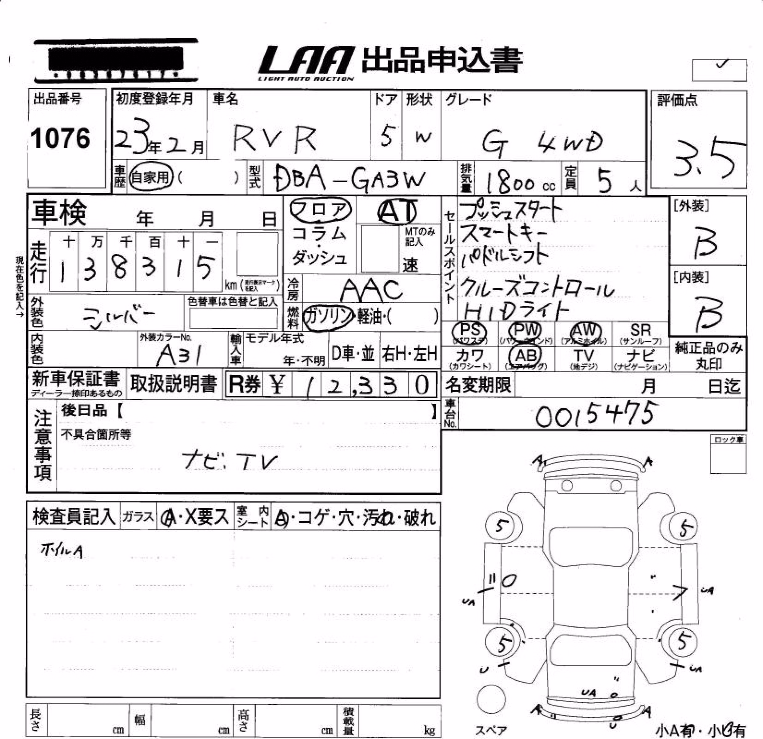 MITSUBISHI RVR