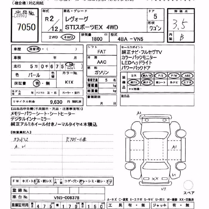 SUBARU LEVORG