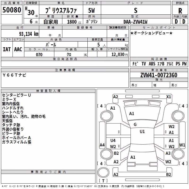 TOYOTA PRIUS ALPHA