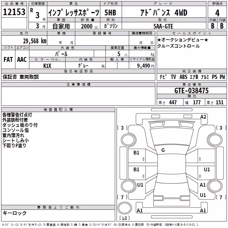 SUBARU XV
