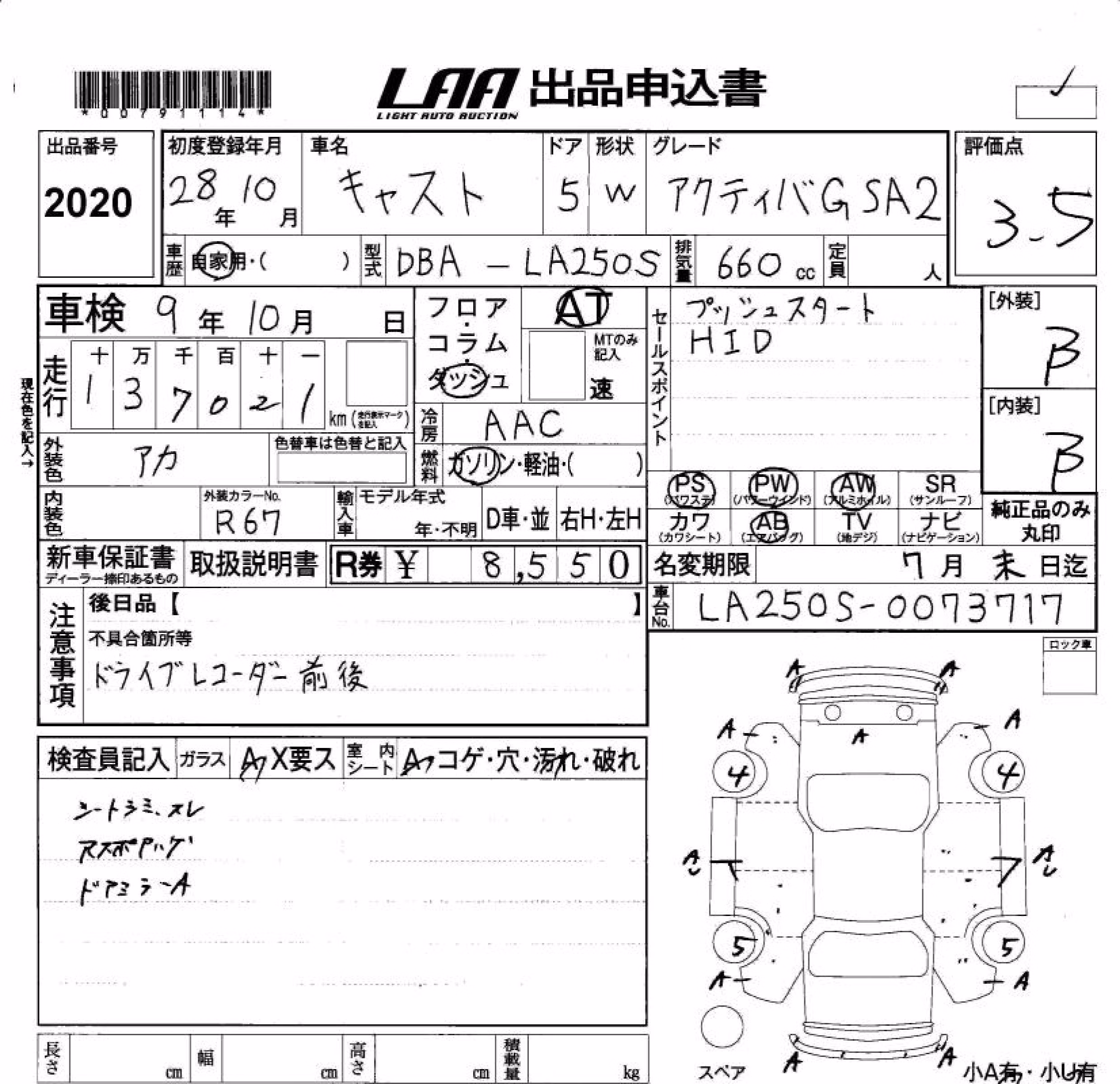 DAIHATSU CAST
