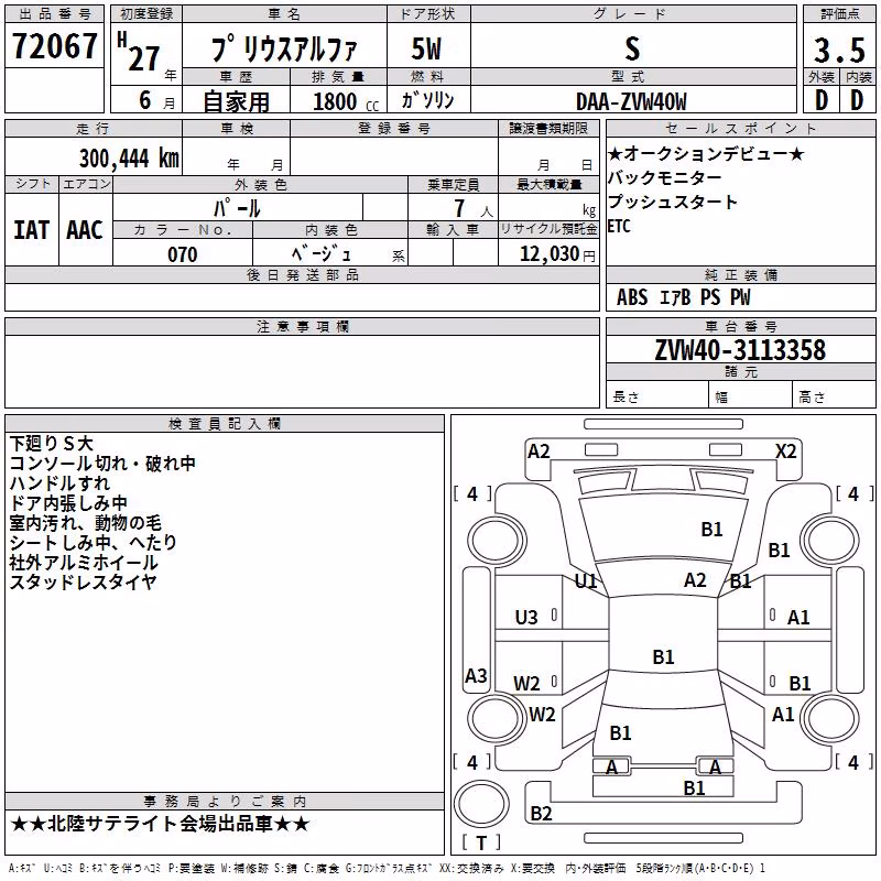 TOYOTA PRIUS ALPHA