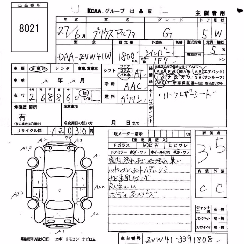 TOYOTA PRIUS ALPHA
