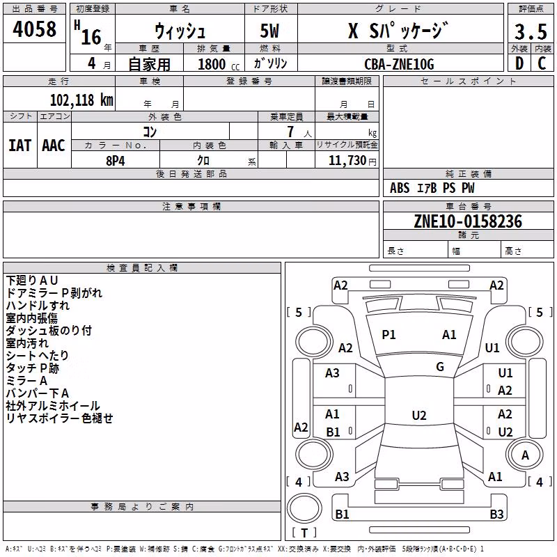TOYOTA WISH