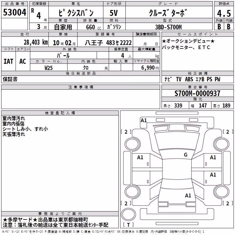 TOYOTA PIXIS VAN