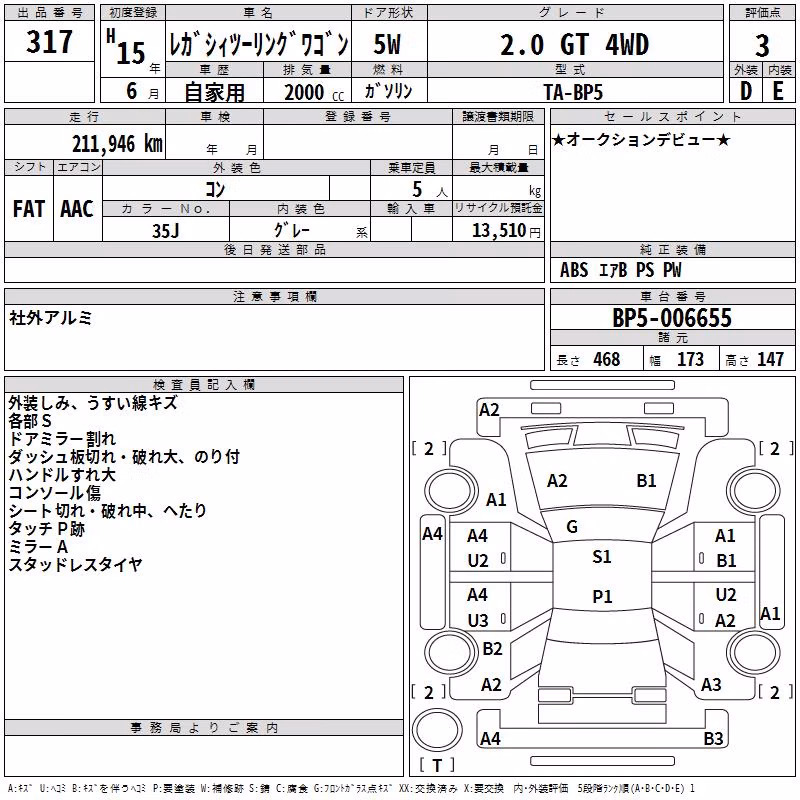 SUBARU LEGACY