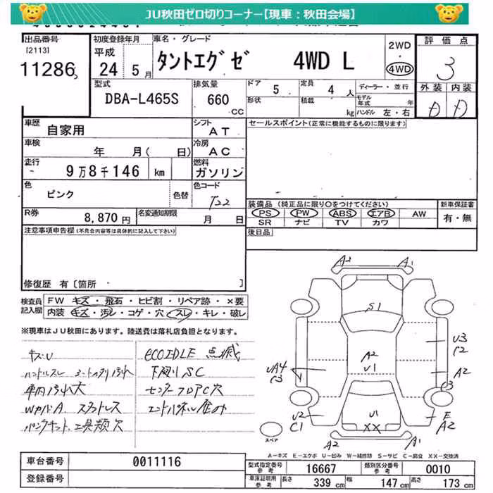 DAIHATSU TANTO EXE